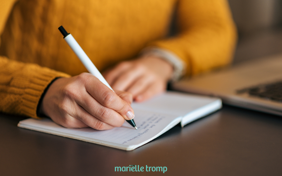 Marielle Tromp - schrijven met pen